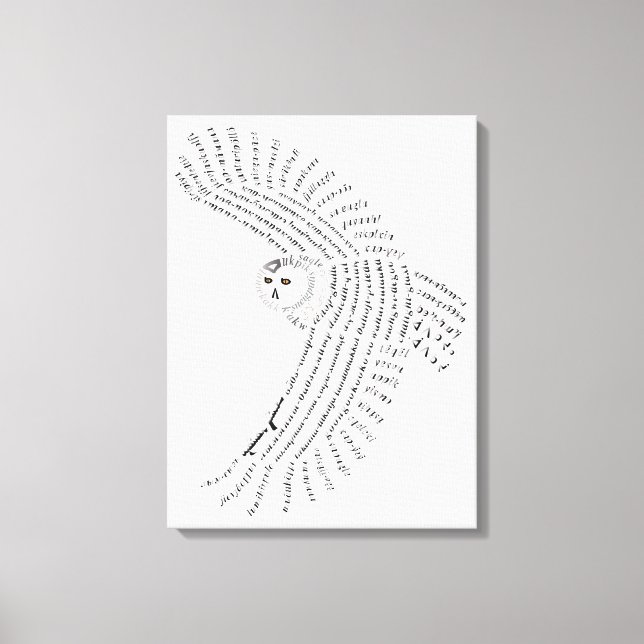Snowy Owl Canvas Print Leinwanddruck (Vorderseite)