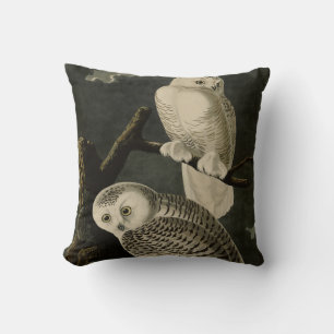 Snowy Owl, John James Audubons Vögel von Amerika Kissen
