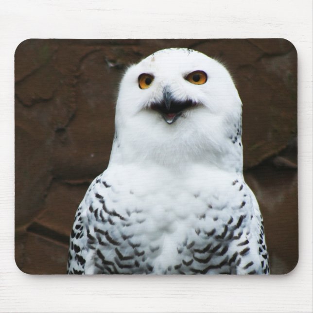 Snowy Owl mpcna Mousepad (Vorne)