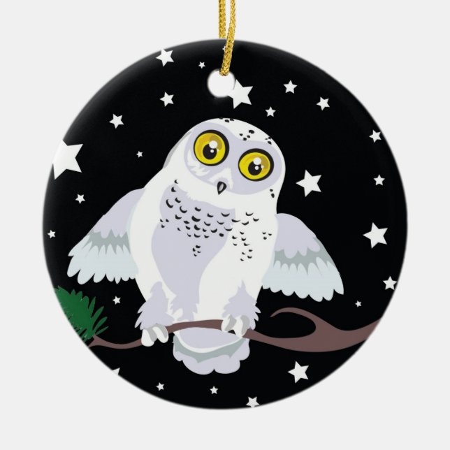 Snowy Owl Ornament (Vorne)