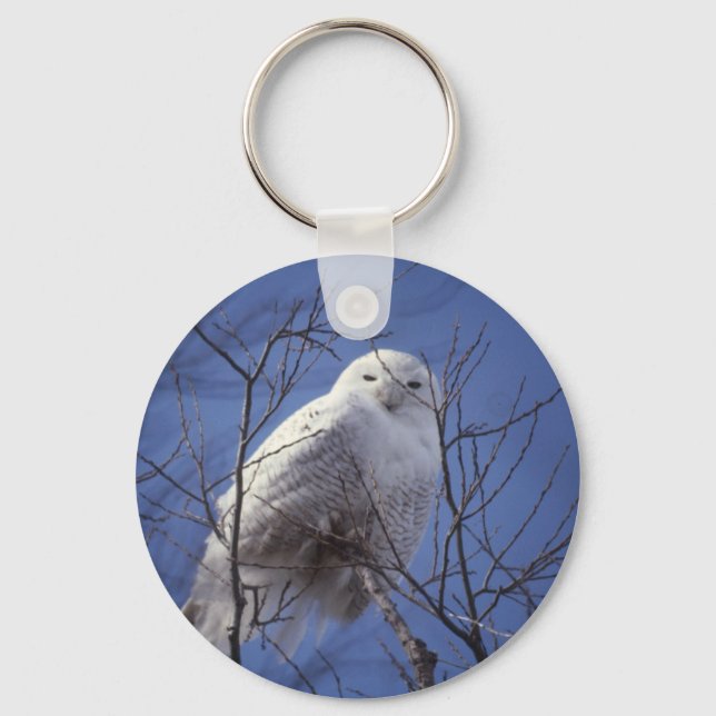 Snowy Owl Schlüsselanhänger (Vorderseite)