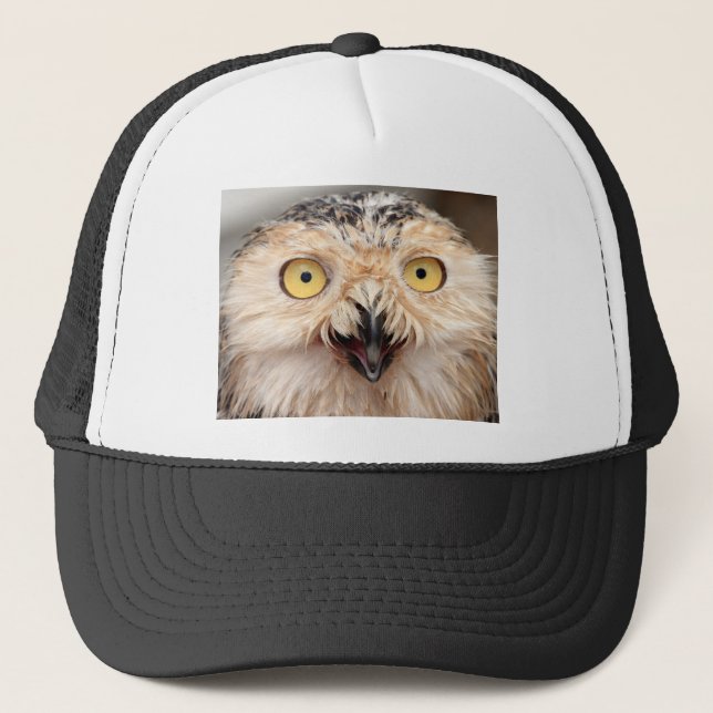 Snowy Owl Truckerkappe (Vorderseite)