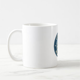 Snowy Owl Vintages Abzeichen Kaffeetasse