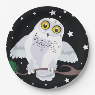 Snowy Owl~ Winter Pappteller
