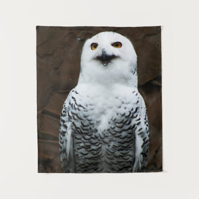 Snowy Owl wtcna Wandteppich (Vorderseite)
