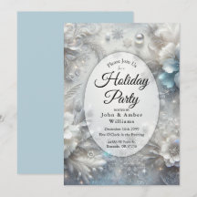 Snowy Petals in Frozen Bloom Holiday Party
