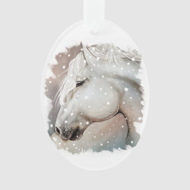 Snowy-Pferdeverzierung Ornament (Vorderseite)