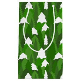 Snowy Pine Forest Kleine Geschenktüte