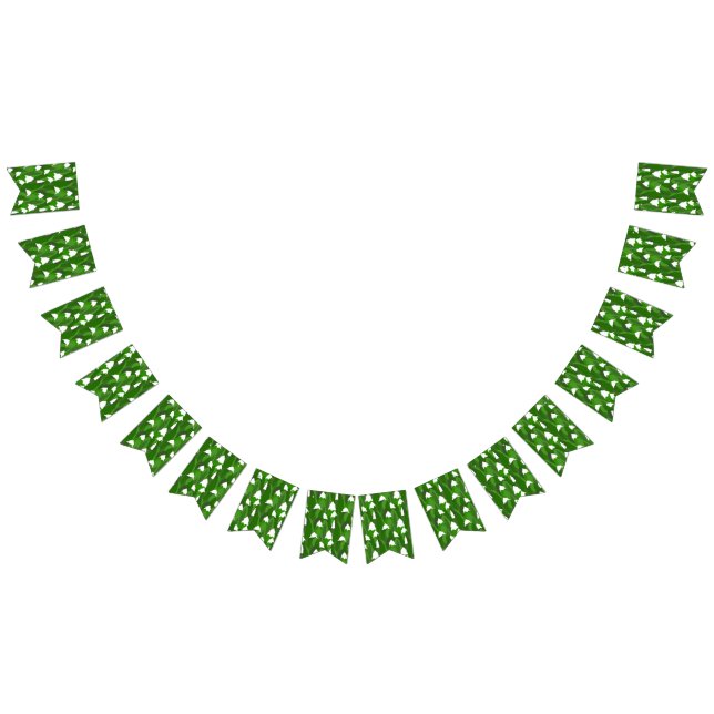 Snowy Pine Forest Wimpelkette (Alle)