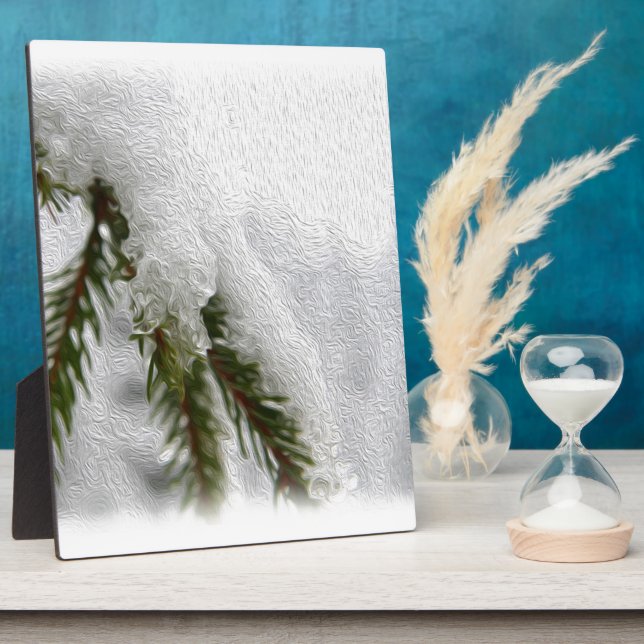 Snowy Pines Fotoplatte (Seite)