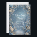 Snowy Pines Winter Floral Weihnachten Einladung<br><div class="desc">Herzlich willkommen bei Ihren Gästen mit der ruhigen Schönheit des Winters. Mit schneebedeckten Evergreens, eisblauen und cremefarbenen Blumen und zartem Fahrrad-Detail vereint diese Einladung den friedlichen Zauber einer verschneiten Waldlandschaft. Die frostige Palette und die blumengeschmückte Grenze verleihen dem Hotel einen eleganten, saisonalen Charme, der sich perfekt für jede Winterfeier eignet....</div>