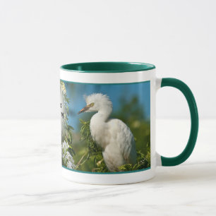 Snowy-Reiher-guter Morgen Tasse
