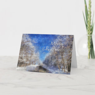 Snowy Road - Beeinonist Merry Christmas Feiertagskarte
