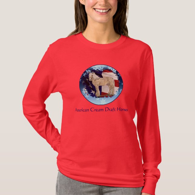 Snowy-SahneT - Shirt der Winter-Frauen (Vorderseite)