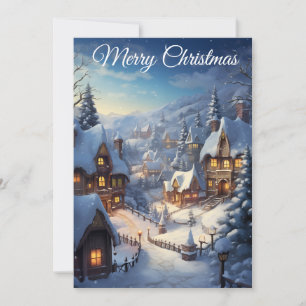 Snowy Serenity Village II : Carte de Noël