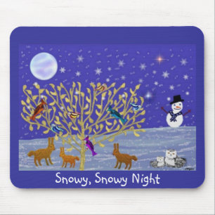 Snowy, Snowy-Nacht Mousepad
