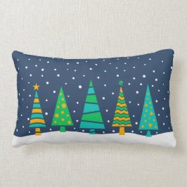 Snowy-Tannenbaum-Kissen Lendenkissen