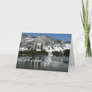 Snowy Tenaya Lake Yosemite National Park Foto Dankeskarte