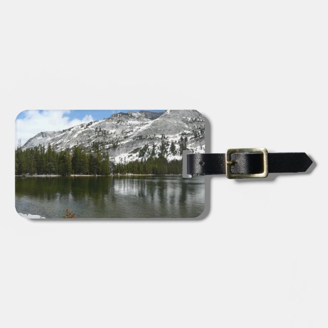 Snowy Tenaya Lake Yosemite National Park Foto Gepäckanhänger (Vorderseite horizontal)