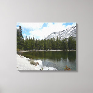Snowy Tenaya Lake Yosemite National Park Foto Leinwanddruck