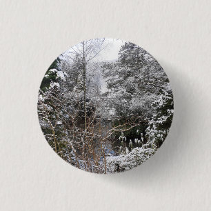 Snowy Trees Abzeichen Button