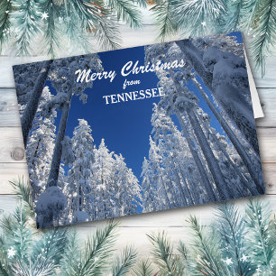 Snowy Trees aus Tennessee Weihnachtskarte