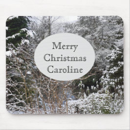 Snowy Trees Mousepad
