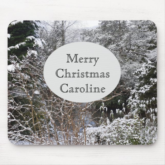 Snowy Trees Mousepad (Vorne)