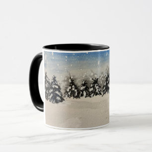 Snowy Trees Tasse