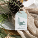 Snowy Village Holiday Geschenkanhänger<br><div class="desc">Ein gemütliches Weihnachtsgeschenk-Tag mit niedlichen Hyge-Vibes und einer schneebedeckten Weihnachtsdörfsszene. "Frohe Weihnachten" erscheint unter dem Bild in handgeschriebenen Schriftzeichen. Personalisieren Sie Ihre Daten mit Ihrem Familiennamen oder Ihren Namen.</div>