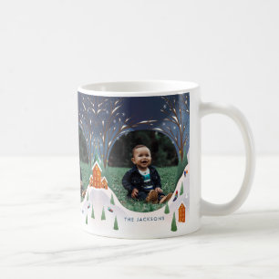 Snowy Village Winterlandschaft Weihnachtsfeiertage Kaffeetasse