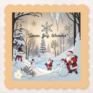 "Snowy Village Wonderland" Untersetzer