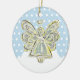 Snowy White Christmas Angel Ornament (Links)