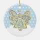Snowy White Christmas Angel Ornament (Hinten)