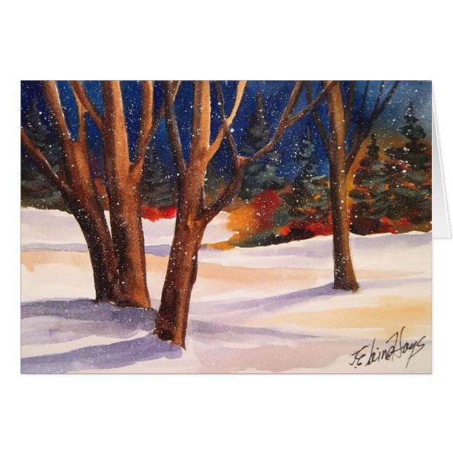 Snowy-Winter-Bäume (Vorderseite (Horizontal))