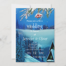 Snowy Winter Fantasy Einladung