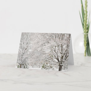 Snowy Winter Forest Karte