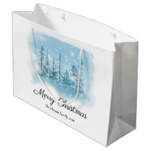 Snowy Winter Frohe Weihnachtsgeschenktaschen
