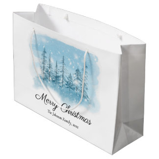Snowy Winter Joyeux Noël Sacs cadeaux