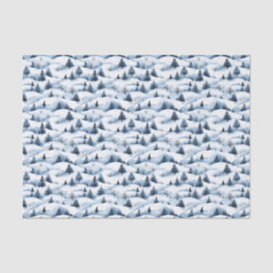 Snowy Winter Landschaft Gewebepapier Seidenpapier