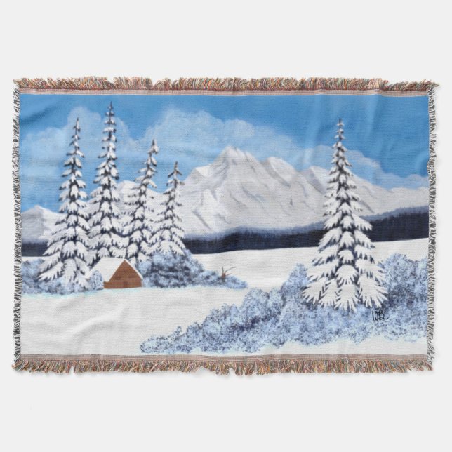 Snowy Winter Medium Decke (Vorderseite)