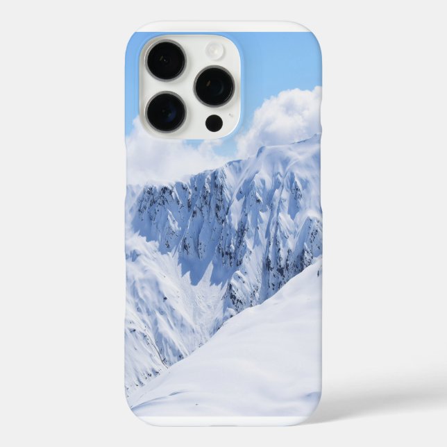 Snowy Winter Mountain Otterbox iPhone 16 Pro Hülle (Rückseite)