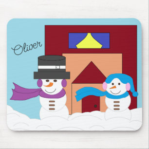 Snowy Winter Mousepad