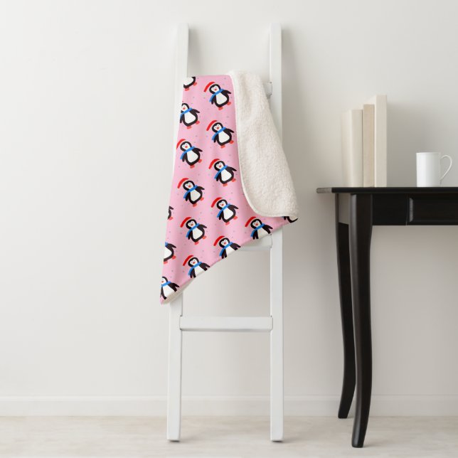 Snowy Winter Penguin Sherpadecke (Beispiel)