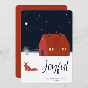 Snowy Winter Scene Carte de Noël