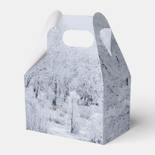 Snowy Winter Scene Geschenkschachtel