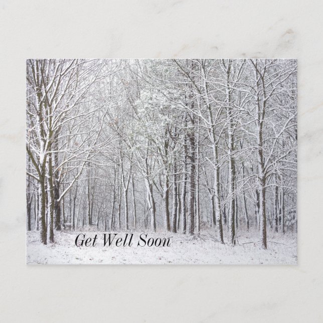 Snowy Woods wird bald gut Postkarte (Vorderseite)