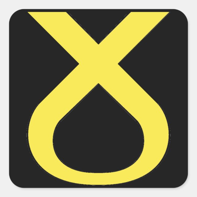 SNP-Logo-Alternative Quadratischer Aufkleber (Vorderseite)