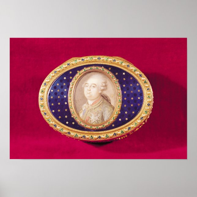 Snuffbox mit Porträtminiatur von Louis Poster (Vorne)