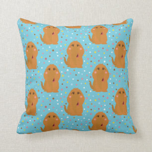 Snuffleupagus Blau Sterne & Punkte Muster Kissen